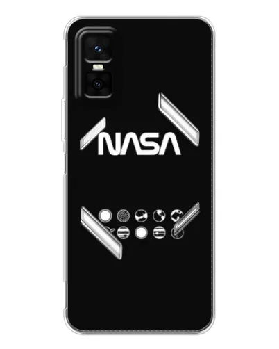 Чехол для Infinix GT 30 Pro с картинкой «NASA — технический принт»
