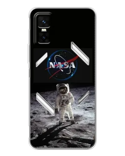 Чехол для Infinix GT 30 Pro с картинкой «Астронавт на Луне»