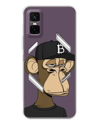 Чехол для Infinix GT 30 Pro с картинкой «Bored Ape в кепке» Чехол для Infinix GT 30 Pro с картинкой «Bored Ape в кепке»