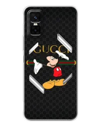 Чехол для Infinix GT 30 Pro с картинкой «Микки Маус Gucci»