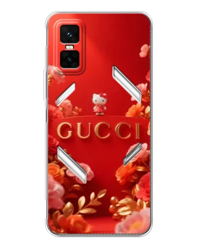 Чехол для Infinix GT 30 Pro с картинкой «Gucci — золотой сад»