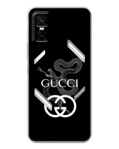 Чехол для Infinix GT 30 Pro с картинкой «Gucci — серебряная змея»