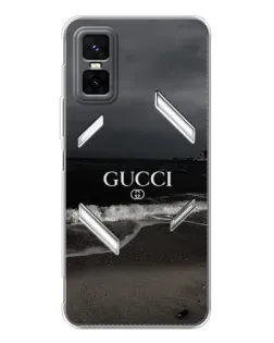 Чехол для Infinix GT 30 Pro с картинкой «Gucci — морской прибой»
