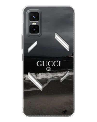 Чехол для Infinix GT 30 Pro с картинкой «Gucci — морской прибой»