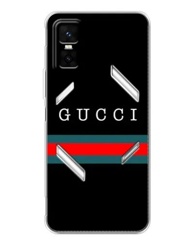 Чехол для Infinix GT 30 Pro с картинкой «Gucci — красный пояс»