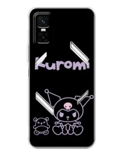 Чехол для Infinix GT 30 Pro с картинкой «Kuromi — черный минимализм» Чехол для Infinix GT 30 Pro с картинкой «Kuromi — черный минимализм»