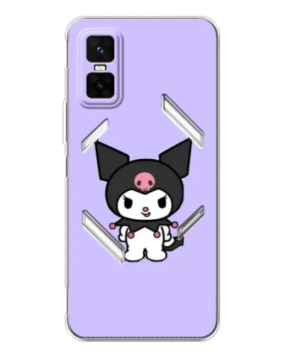 Чехол для Infinix GT 30 Pro с картинкой «Kuromi — нежный фиолетовый» Чехол для Infinix GT 30 Pro с картинкой «Kuromi — нежный фиолетовый»