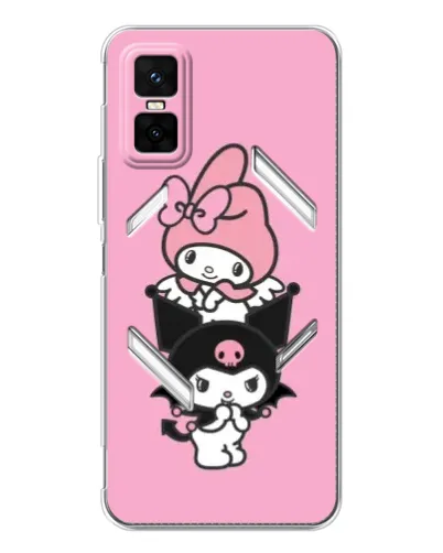 Чехол для Infinix GT 30 Pro с картинкой «My Melody и Kuromi» Чехол для Infinix GT 30 Pro с картинкой «My Melody и Kuromi»
