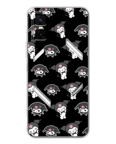 Чехол для Infinix GT 30 Pro с картинкой «Черный паттерн Kuromi» Чехол для Infinix GT 30 Pro с картинкой «Черный паттерн Kuromi»
