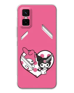 Чехол для Infinix GT 30 Pro с картинкой «Kuromi и My Melody» Чехол для Infinix GT 30 Pro с картинкой «Kuromi и My Melody»