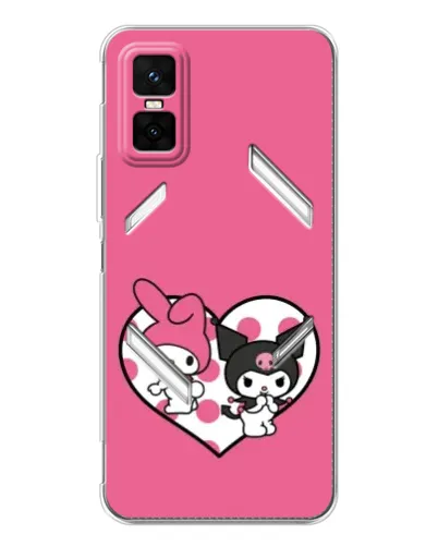 Чехол для Infinix GT 30 Pro с картинкой «Kuromi и My Melody» Чехол для Infinix GT 30 Pro с картинкой «Kuromi и My Melody»