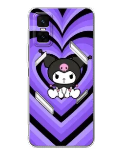 Чехол для Infinix GT 30 Pro с картинкой «Kuromi и фиолетовые сердца» Чехол для Infinix GT 30 Pro с картинкой «Kuromi и фиолетовые сердца»