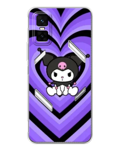 Чехол для Infinix GT 30 Pro с картинкой «Kuromi и фиолетовые сердца» Чехол для Infinix GT 30 Pro с картинкой «Kuromi и фиолетовые сердца»