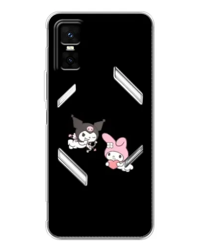 Чехол для Infinix GT 30 Pro с картинкой «My Melody и Kuromi» Чехол для Infinix GT 30 Pro с картинкой «My Melody и Kuromi»