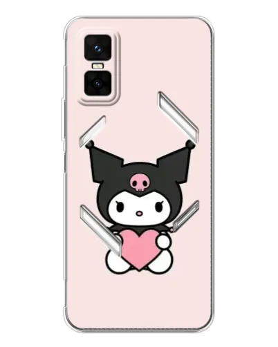 Чехол для Infinix GT 30 Pro с картинкой «Kuromi и сердце» Чехол для Infinix GT 30 Pro с картинкой «Kuromi и сердце»