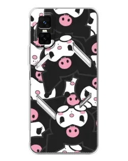 Чехол для Infinix GT 30 Pro с картинкой «Паттерн голов Куроми» Чехол для Infinix GT 30 Pro с картинкой «Паттерн голов Куроми»