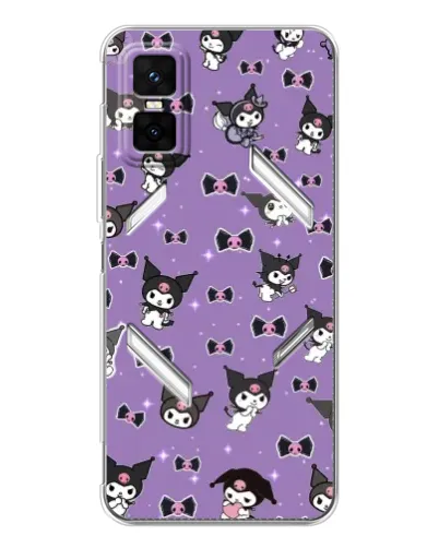 Чехол для Infinix GT 30 Pro с картинкой «Kuromi — паттерн» Чехол для Infinix GT 30 Pro с картинкой «Kuromi — паттерн»