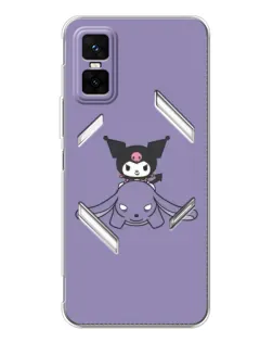 Чехол для Infinix GT 30 Pro с картинкой «Kuromi на лиловом фоне» Чехол для Infinix GT 30 Pro с картинкой «Kuromi на лиловом фоне»