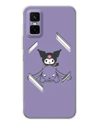 Чехол для Infinix GT 30 Pro с картинкой «Kuromi на лиловом фоне» Чехол для Infinix GT 30 Pro с картинкой «Kuromi на лиловом фоне»