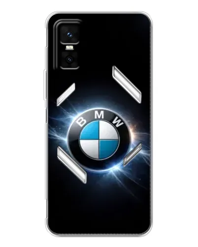 Чехол для Infinix GT 30 Pro с картинкой «BMW — неоновое сияние»