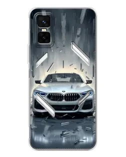 Чехол для Infinix GT 30 Pro с картинкой «BMW в свете фар»