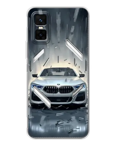 Чехол для Infinix GT 30 Pro с картинкой «BMW в свете фар»
