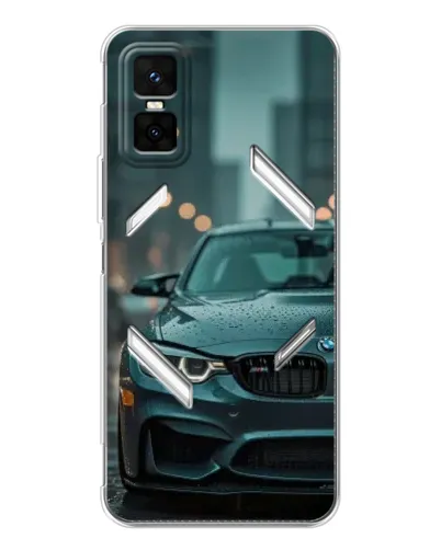 Чехол для Infinix GT 30 Pro с картинкой «BMW в огнях города»