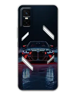 Чехол для Infinix GT 30 Pro с картинкой «BMW на мокрой дороге»
