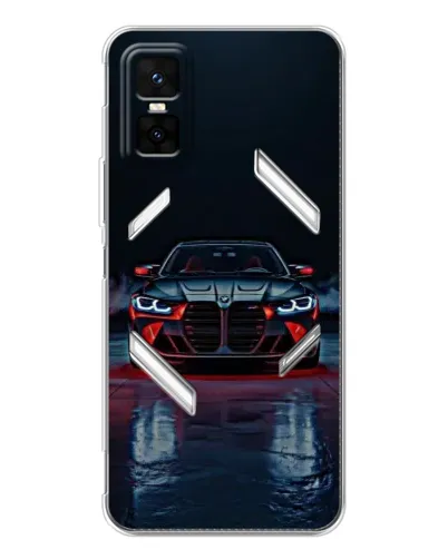Чехол для Infinix GT 30 Pro с картинкой «BMW на мокрой дороге»