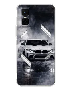 Чехол для Infinix GT 30 Pro с картинкой «BMW сквозь туман»
