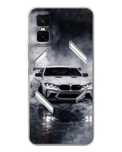 Чехол для Infinix GT 30 Pro с картинкой «BMW сквозь туман»