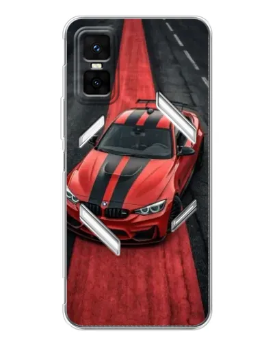 Чехол для Infinix GT 30 Pro с картинкой «BMW на красной дорожке»
