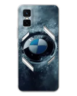 Чехол для Infinix GT 30 Pro с картинкой «Логотип BMW — лед»