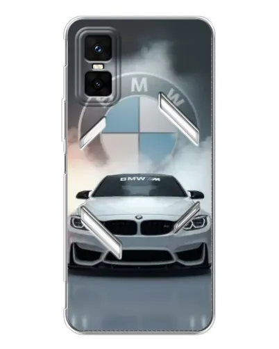 Чехол для Infinix GT 30 Pro с картинкой «BMW в белом дыму» Чехол для Infinix GT 30 Pro с картинкой «BMW в белом дыму»