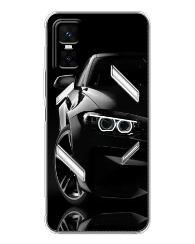 Чехол для Infinix GT 30 Pro с картинкой «Черная BMW — профиль» Чехол для Infinix GT 30 Pro с картинкой «Черная BMW — профиль»