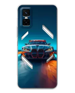 Чехол для Infinix GT 30 Pro с картинкой «BMW — огни неона»
