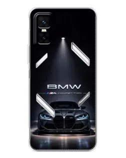 Чехол для Infinix GT 30 Pro с картинкой «BMW сквозь ночной город»
