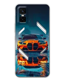 Чехол для Infinix GT 30 Pro с картинкой «BMW — золотая эмблема»