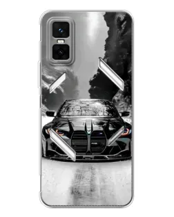 Чехол для Infinix GT 30 Pro с картинкой «BMW — акварельный дрифт»