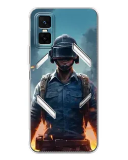 Чехол для Infinix GT 30 Pro с картинкой «PUBG — реалистичный герой»