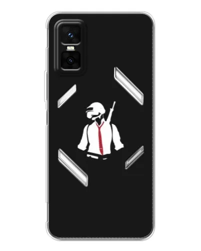 Чехол для Infinix GT 30 Pro с картинкой «PUBG — силуэт воина» Чехол для Infinix GT 30 Pro с картинкой «PUBG — силуэт воина»