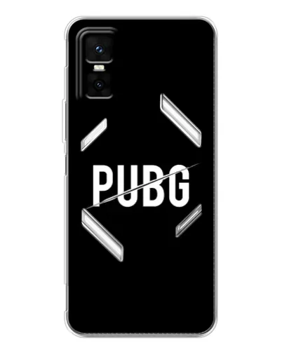 Чехол для Infinix GT 30 Pro с картинкой «PUBG — белый логотип» Чехол для Infinix GT 30 Pro с картинкой «PUBG — белый логотип»