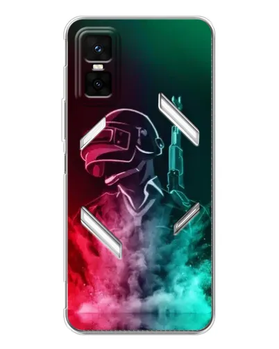 Чехол для Infinix GT 30 Pro с картинкой «PUBG — огненный воин» Чехол для Infinix GT 30 Pro с картинкой «PUBG — огненный воин»