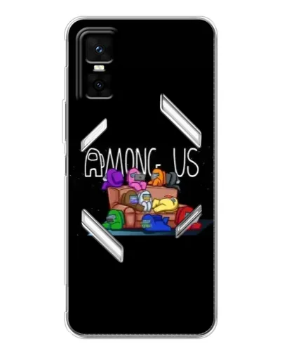 Чехол для Infinix GT 30 Pro с картинкой «Логотип Among Us»