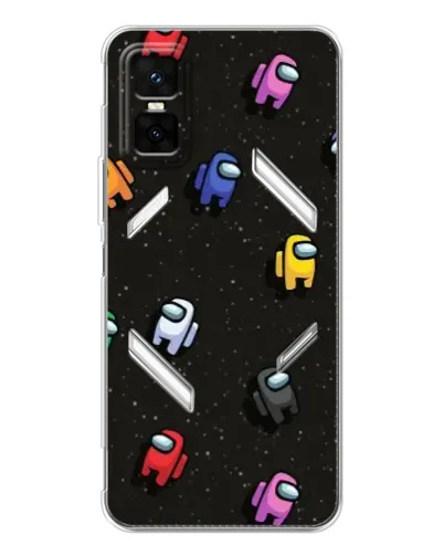 Чехол для Infinix GT 30 Pro с картинкой «Космический паттерн Among Us»