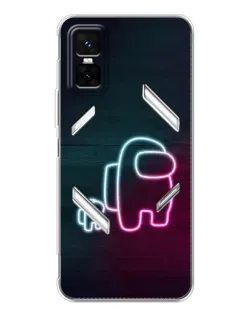 Чехол для Infinix GT 30 Pro с картинкой «Among Us неон-арт» Чехол для Infinix GT 30 Pro с картинкой «Among Us неон-арт»