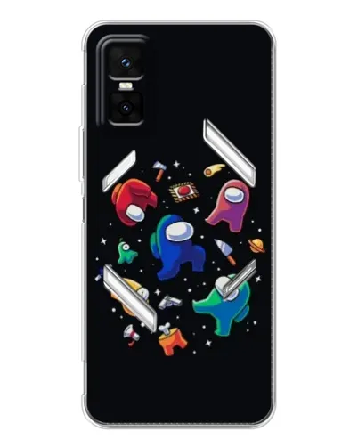 Чехол для Infinix GT 30 Pro с картинкой «Among Us космос»