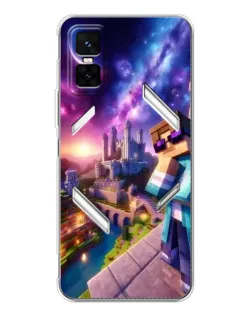 Чехол для Infinix GT 30 Pro с картинкой «Стив и космос»