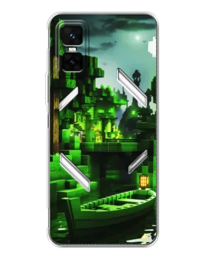 Чехол для Infinix GT 30 Pro с картинкой «Minecraft лесной пейзаж» Чехол для Infinix GT 30 Pro с картинкой «Minecraft лесной пейзаж»