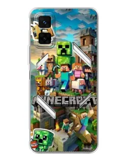 Чехол для Infinix GT 30 Pro с картинкой «Замок Minecraft»